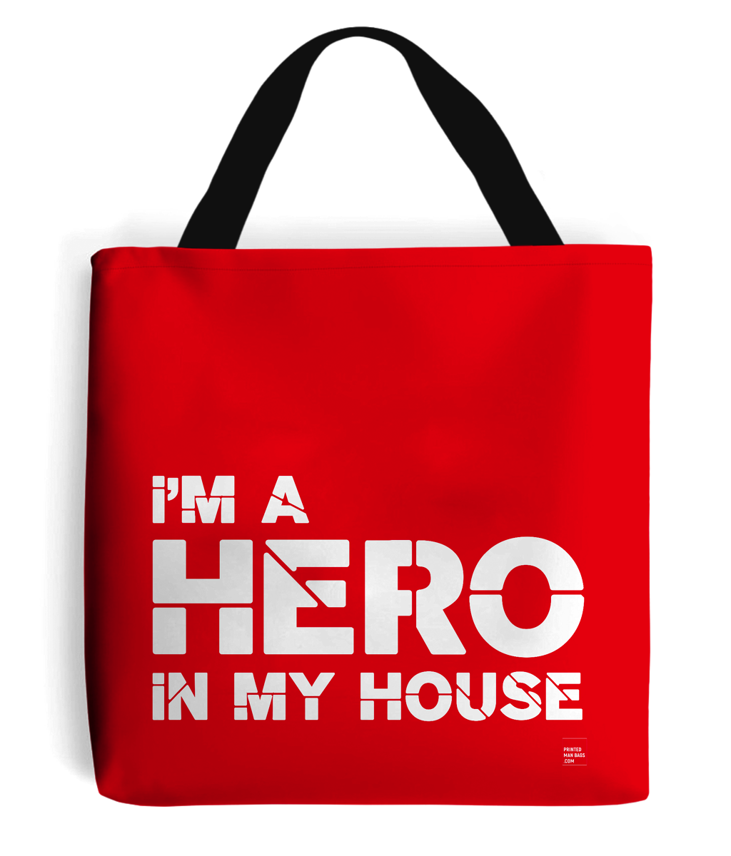 hero tote man bag