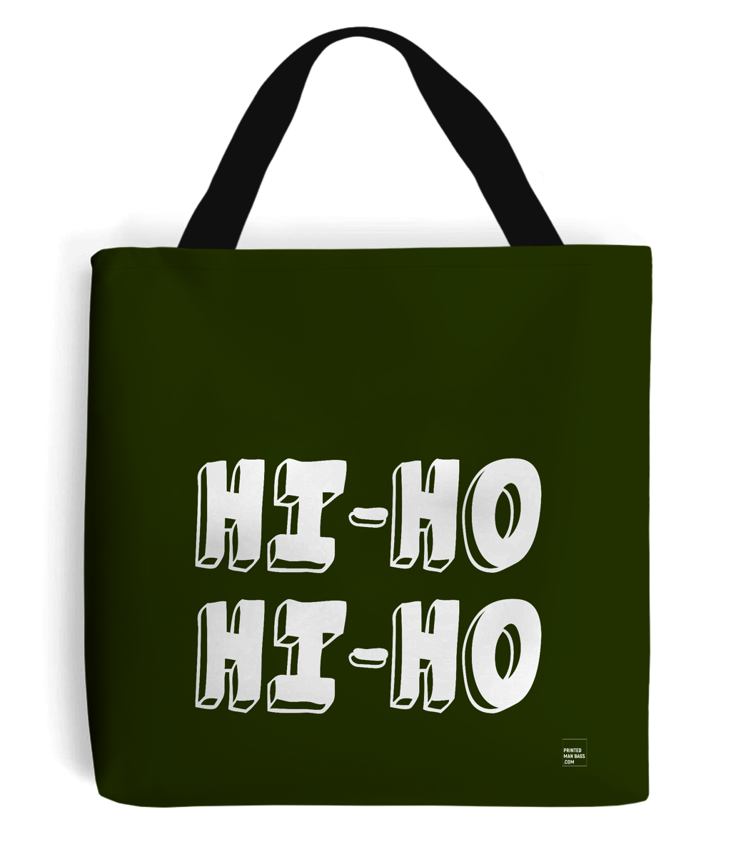 Hi-ho its off to work we go tote man bag