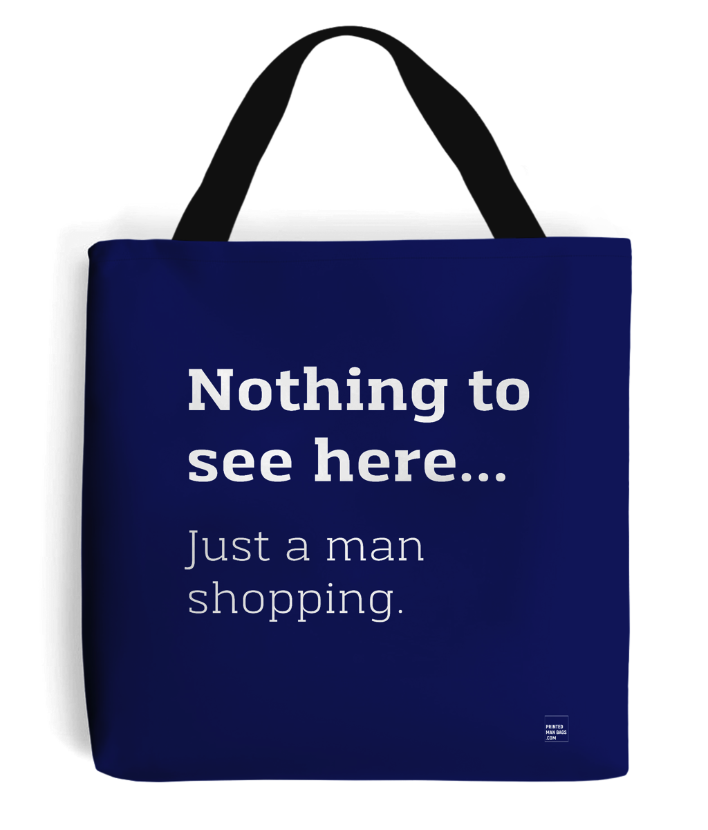 nothing to see tote man bag